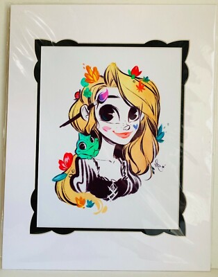 New Disney Parks Rapunzel Ever Had A Dream Deluxe Print by Whitney Pollett 14x18