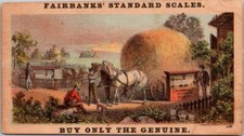 Fairbanks Standard Scales Horse Hay Wagon Cows Dog Pipe Major Knapp NPV1