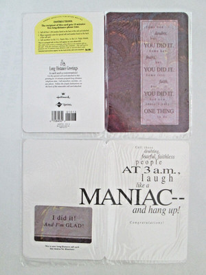 TELEFONKARTE, USA SPRINT + HALLMARK Grußkarte 01013 you did it, like a Maniac 
