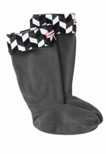 NIB Hunter Geometric Dazzle Tall Fleece Sock Large US W8-10/EU39-42/UK6-8