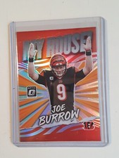 2021 DONRUSS OPTIC JOE BURROW MY HOUSE SILVER HOLOVIEW PRIZM-BENGAL QB-MH-11