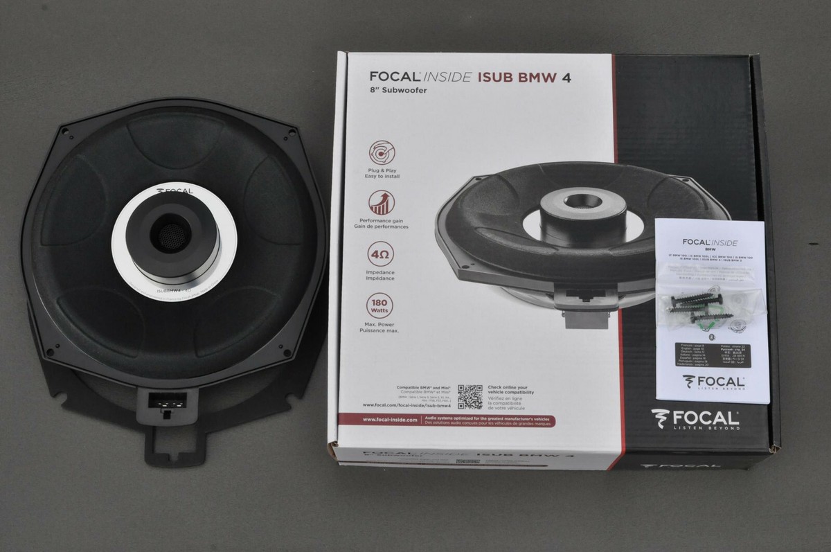 FOCAL ISUB BMW 4 A PAIR - 2 pcs UNDERSEAT SUBWOOFERS 4Ohm FOR BMW 