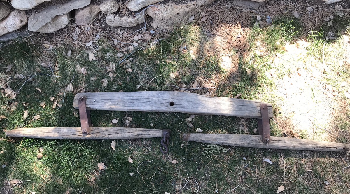 Wood Double Yoke and Hitch Wall Decor Wood Double Yoke and Hitch Wall Decor