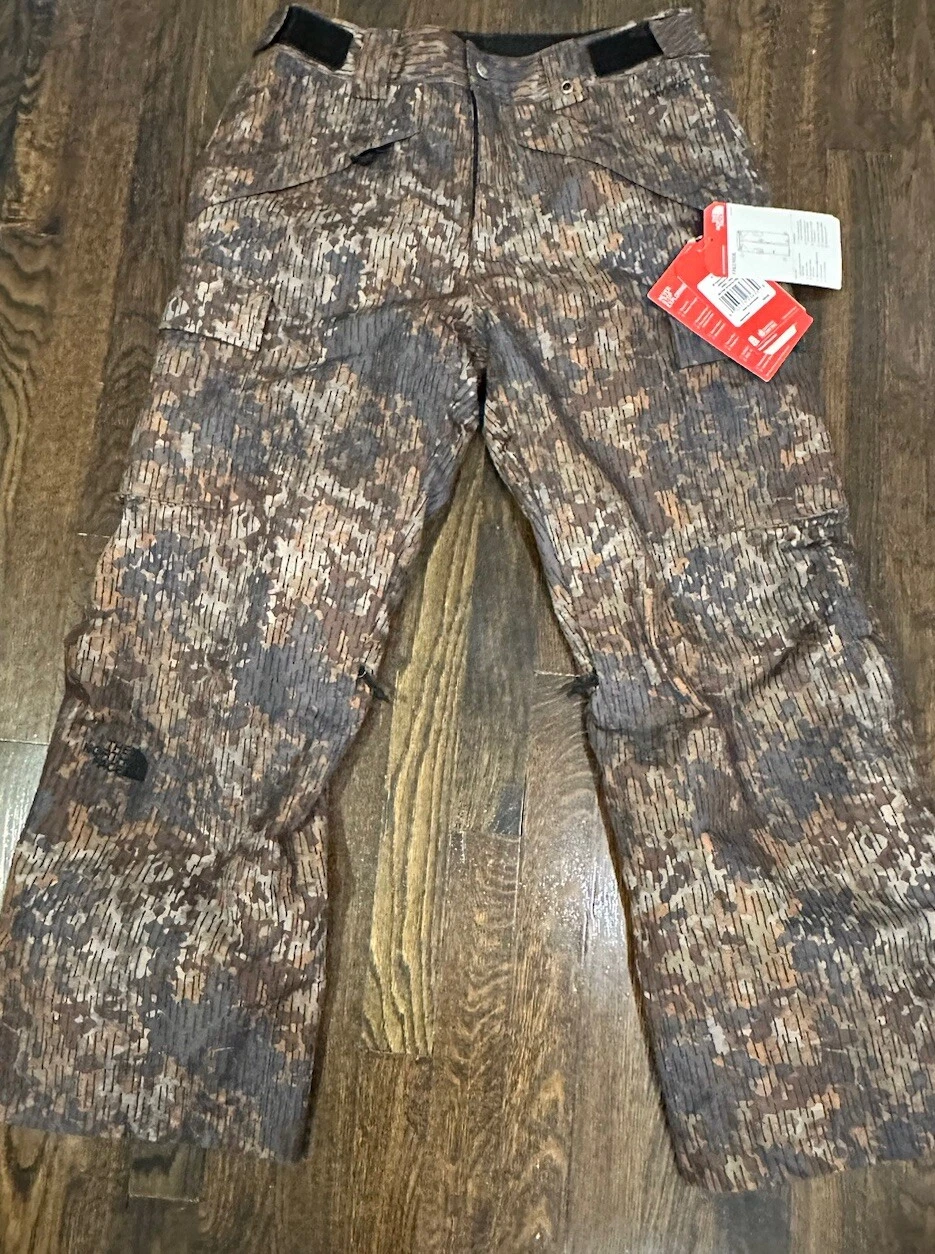The North Face Pants Men Small Cargo Slasher Ski Snow Pant Camouflage Waterproof