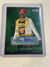 2022 SkyBox Metal AEW Autographs #33 Ruby Soho Auto Emerald #ED 10/10 !!!!