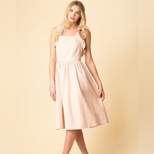 Ulla Johnson Willa Pinafore Dress in Rose Size 0