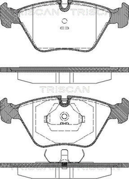 Bremsbelagsatz Scheibenbremse Triscan 8110 11898 FüR Bmw 5Er E34 Touring 7Er E32-image