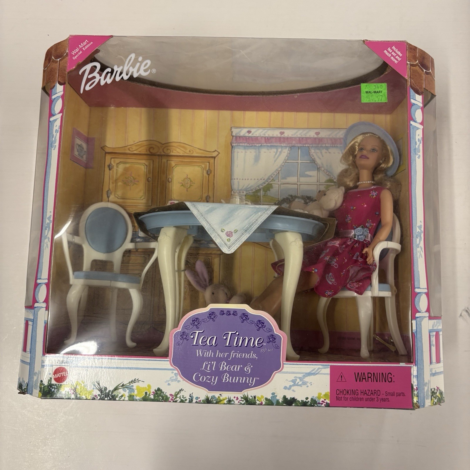 Barbie 1999 Mattel Tea Time Barbie Lil Bear & Cozy Bunny Gift Set #25904 NRFB