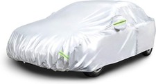 190" 483cm Weatherproof Sedan Car Cover Silver 150D Oxford for BMW 320i VW CC