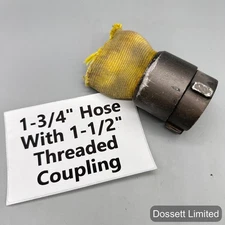 1-3/4" Fire Hose 1-1/2" Threaded Coupling ACTION USA Industrial Fitting Heavy