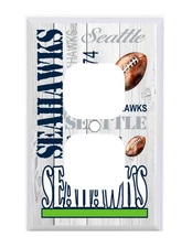 Seattle Seahawks Subway Art Standard Wall Outlet Cover NFL football mens