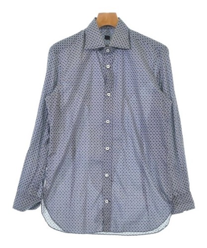 MP di Massimo Piombo Casual Shirts NavyxWhite(Patterned) 2200705221054