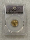 2023 $5 Gold Eagle 1/10 oz Fine Gold Coin PCGS MS 70 First Day Issue ~ Hall Sig