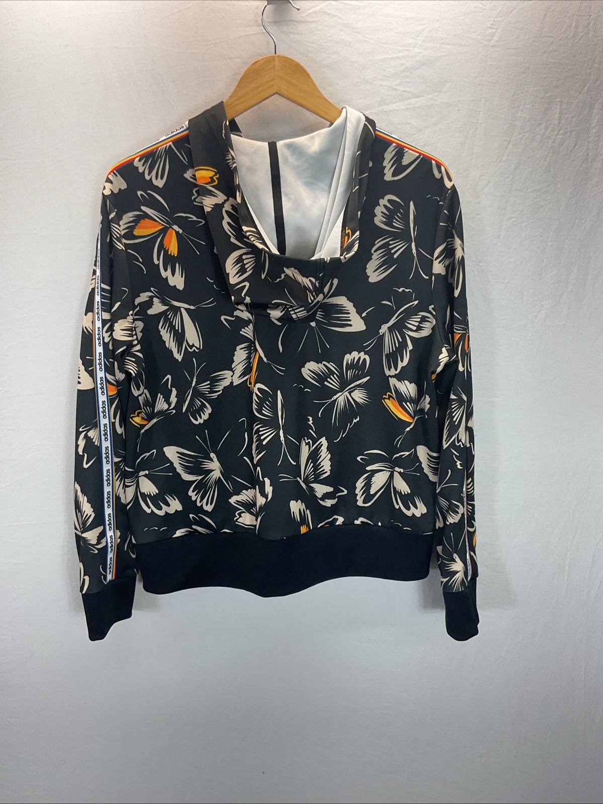Adidas x Farm Rio Black Butterfly Full Zip Women's Track Jacket Size XL image 5
