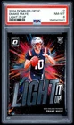 2024 PANINI DONRUSS OPTIC LIGHT IT UP #7 DRAKE MAYE ROOKIE RC PSA 8