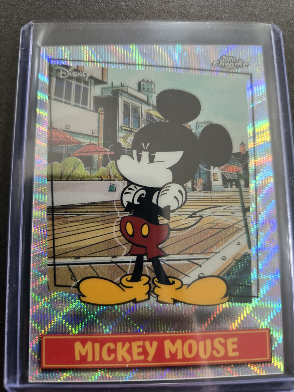 Topps Chrome Disney Mickey Mouse 2026 MSSP-3 And Pluto MSSP-23 47/50 Gold Wave
