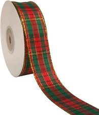 Christmas Ribbon Classic Red Green 1" X 50 Yd