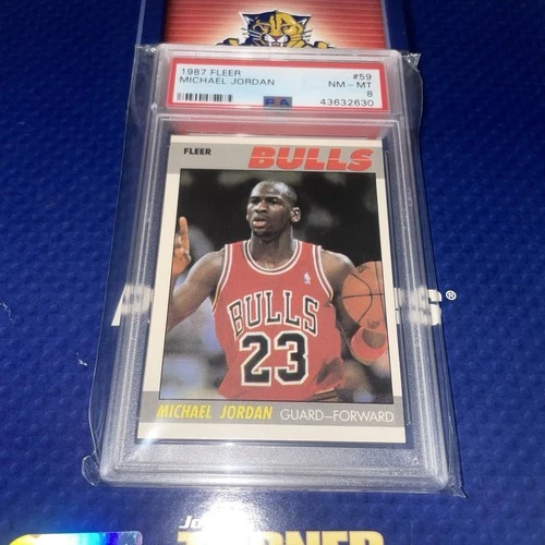 1987 Fleer Michael Jordan #59 Psa 8 Bulls