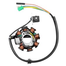Stator Gy6 Magneto Alternator Stator, 8 Coil 5 Wires Alternating Current