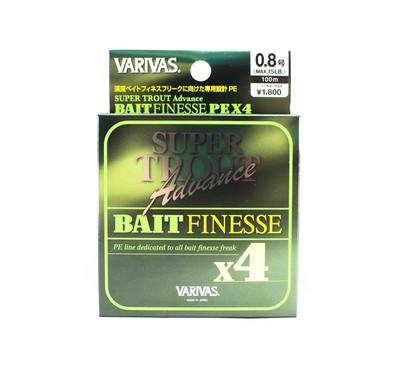 Varivas P.E Linie Super Trout Advance Bait Finesse X4 100m P.E 0.8 15lb 9193