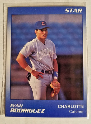 Ivan Rodriguez RC 1990 Star Co #22 of 30 Charlotte Rangers Marlins Tigers E3