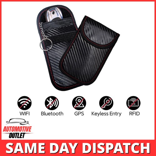 2x SIGNAL BLOCKER RFID BLOCKING FARADAY POUCH KEY CASE FOR VOLKSWAGEN KEYLESS
