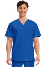 Scrubs Cherokee Workwear Men V Neck Tall Top WW695T ROY Royal Free Shipping