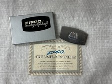 Vintage Zippo Marathon Oil Company Money Clip Knife in Box