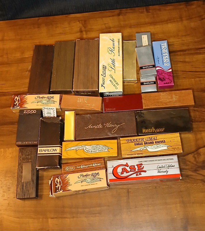 Empty Lot Of Pocket Knife Boxes Victorinox Frost Cutlery Buck Zippo Eagle Case