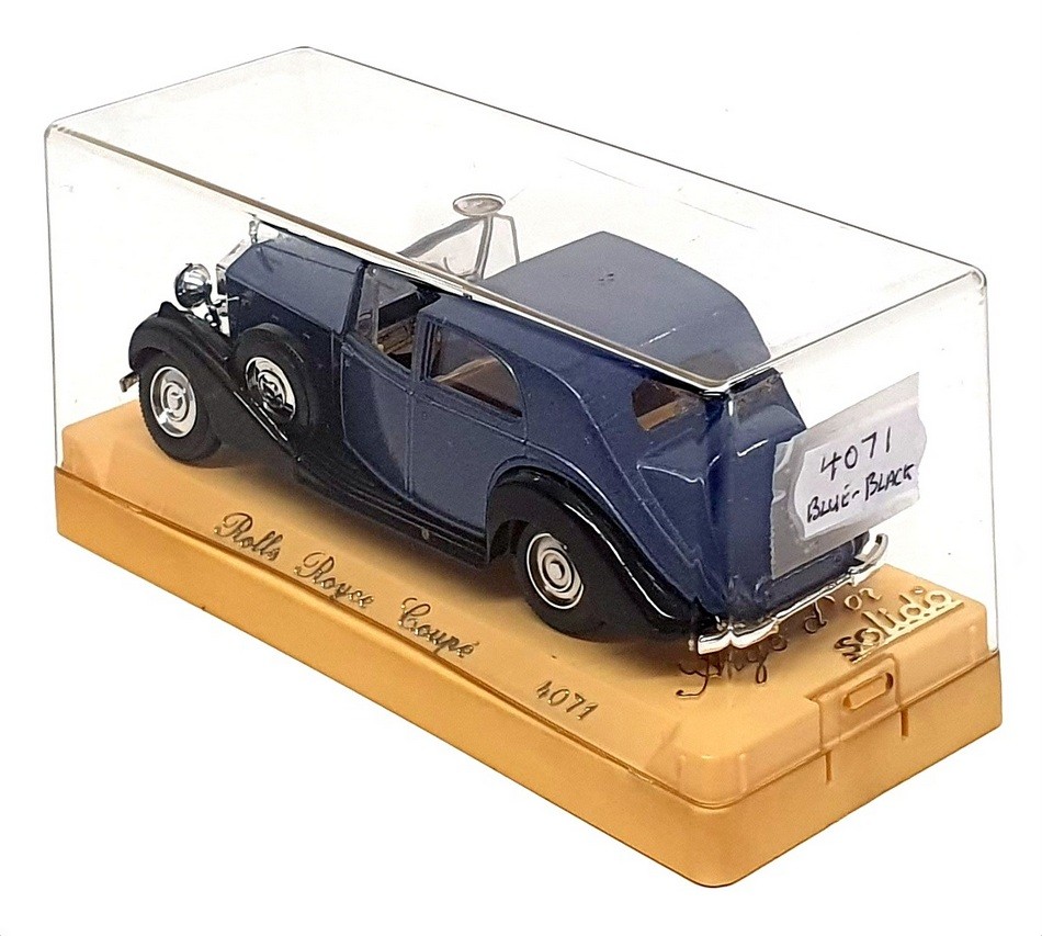 Solido 1/43 Scale 4071 - 1939 Rolls Royce Phantom III Coupe - Blue