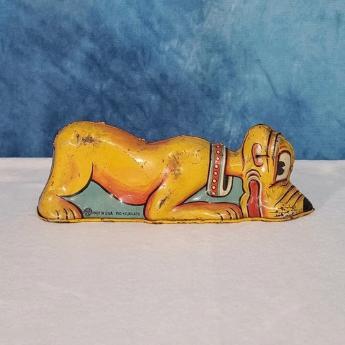 1939 Marx Walt Disney Productions Pluto Metal Wind Up Toy