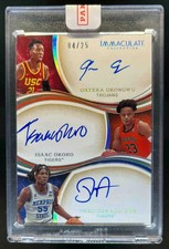 2020-21 Immaculate Onyeka Okongwu Precious Achiuwa Isaac Okoro Auto #04/25