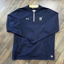 Under Armour Navy Midshipmen Lightweight Jacket LG Loose 3/4 Zip