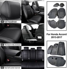 Car Interior 5 Seat Covers Cushion For Honda Accord 4-door 2013-2017 Custom Pad