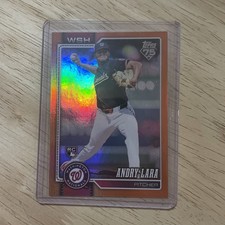 2026 Topps Series 1 Andry Lara #36 Orange Rainbow Foil /25