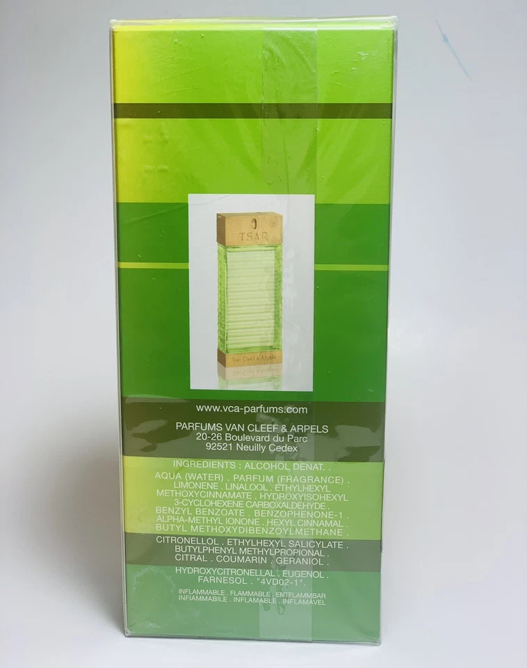 Tsar Cologne de Van Cleef & Arpels para Hombre Eau de Cologne 100 ml ¡Caja Sellada!! Foto 3 de 4