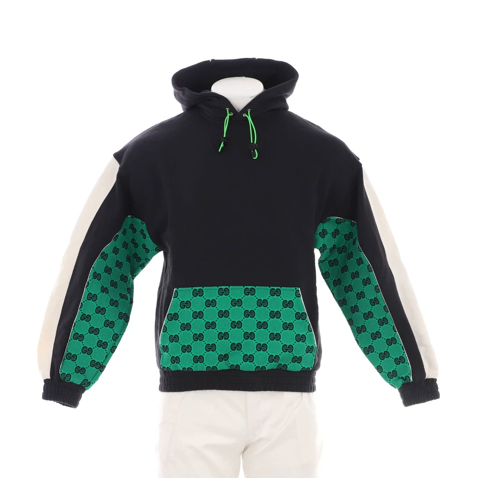 Gucci Men's Panelled Hoodie GG Cotton