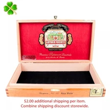Arturo Fuente Reserva No. 50 Xtra Viejo Empty Wood Cigar Box 11.25" x 6.25" x 2"