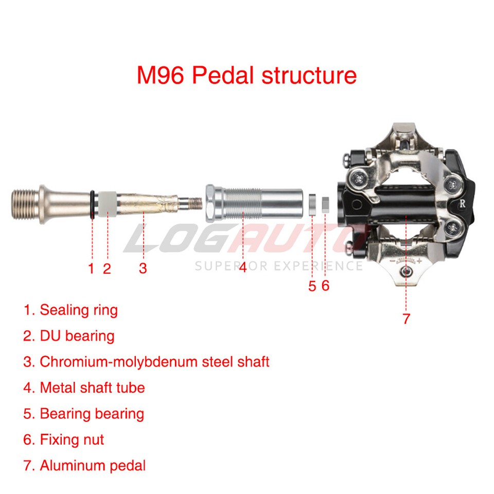 For SPD MTB Bike Clipless Pedal 9/16" Sealed Pedals With Cleats