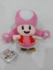 NEW Toadette Super Mario Brothers Toad Plush Toy Game Collectible Doll Japan