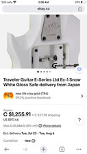 traveler guitar eg-1 snow white