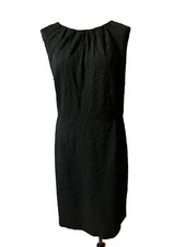 Chaps Ralph Lauren Dress Black  20W 20 W Textured Stretch Sheath Washable NEW