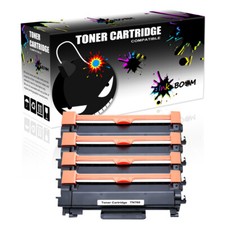 4 Black Toner Cartridge fits Brother TN760 MFC-L2750DW XL HL-L2390DW HL-L2395DW