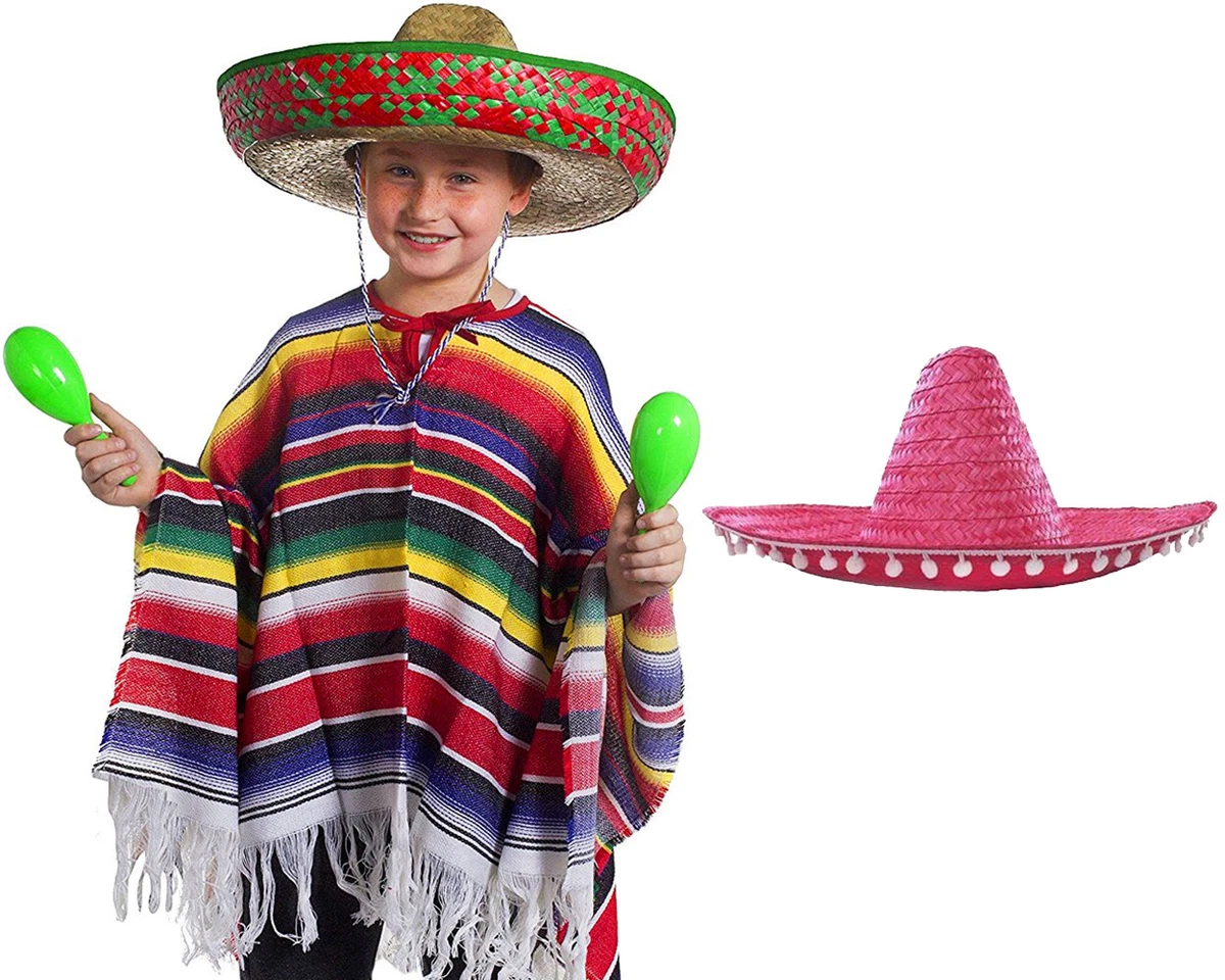 Mexican poncho fancy dress cheap
