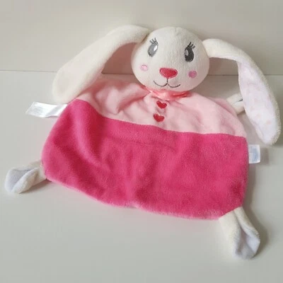 Hase Rabbit Beauty Baby Schnuffeltuch Schmusetuch Baby Kuscheltuch Pink Rosa