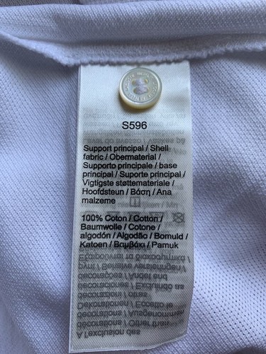 LACOSTE X NETFLIX SHADOW AND BONE ORGANIC COTTON POLO SHIRT WHITE NEW WITH TAGS - Picture 9 of 14