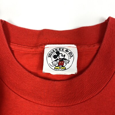 Vintage 90's Goofy Disney Mickey & Co T Shirt Red 2XL XXL Single