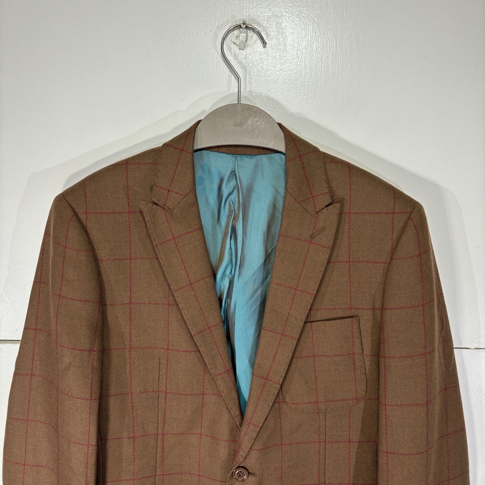FILA Giacca blazer Bernard Weatherill Savile Row marrone rosso 100% lana taglia 38 uomo