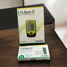 UASure II Blood Uric Acid Test Kit Meter for Uric Acid Home Gout Monitoring