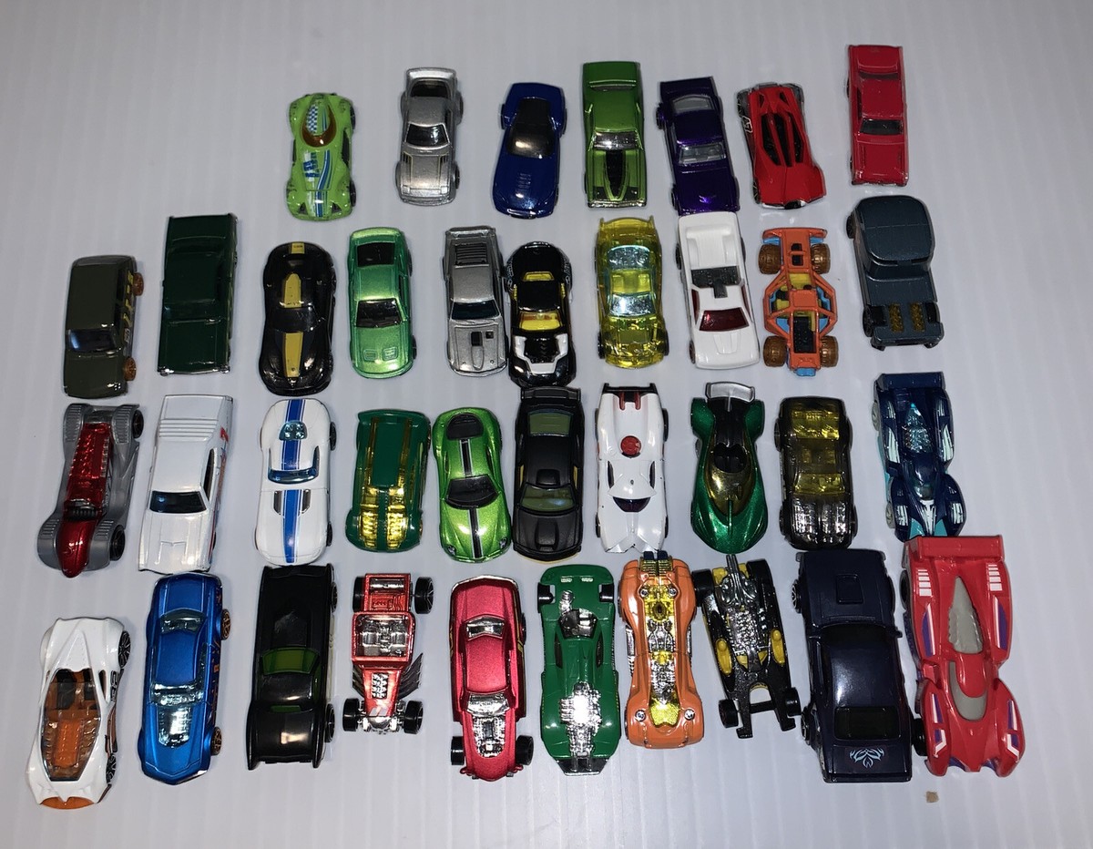 Lot of 37 Cars Loose Mostly Hot Wheels Years Vary | eBay